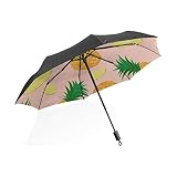 JIUCHUAN Parapluie clair Orange savoureux ananas frais Portable compact parapluie pliant Anti Uv Protection coupe-vent en plein air voyage femmes petit parapluie