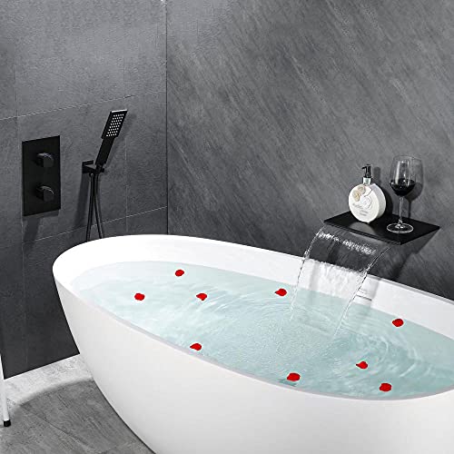 Robinetterie de bain cascade murale pour en finir avec le calcaire visible