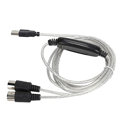 MIDI To USB Cable, Anti MIDI Cable LED Indicator for Connect Electronic Musical Instruments