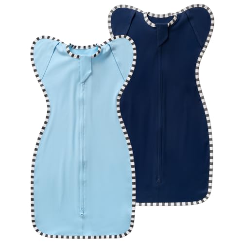 Image of Baby Transition Swaddle 2-Pack, Newborn Sleep Sack, Arms Up Design (Arms In/Out), Infant Swaddle for Boys Girls