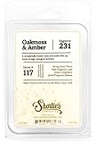 Shortie's Candle Company Oakmoss & Amber Wax Melts - Formula 117-1 Highly Scented 3 Oz. Bar - Made with Natural Oils - Incense & Earth Air Freshener Cubes Collection