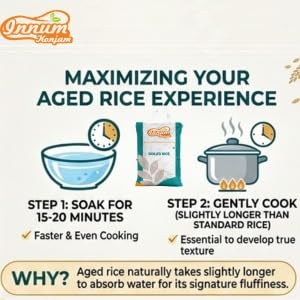Image of INNUM KONJAM Aged Ponni Boiled Rice (old Rice) - 5Kg (parboiled | easy-cook | sella rice |miniket | பொன்னி புழுங்கல் அரிசி)
