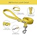 AIITLE No Pull Hundegeschirr, Step in einstellbares Hundegeschirr mit gepolsterter Weste, Hundeleine mit weichem gepolstertem Griff, leicht anzulegen für kleine und mittlere Hunde Gelb S