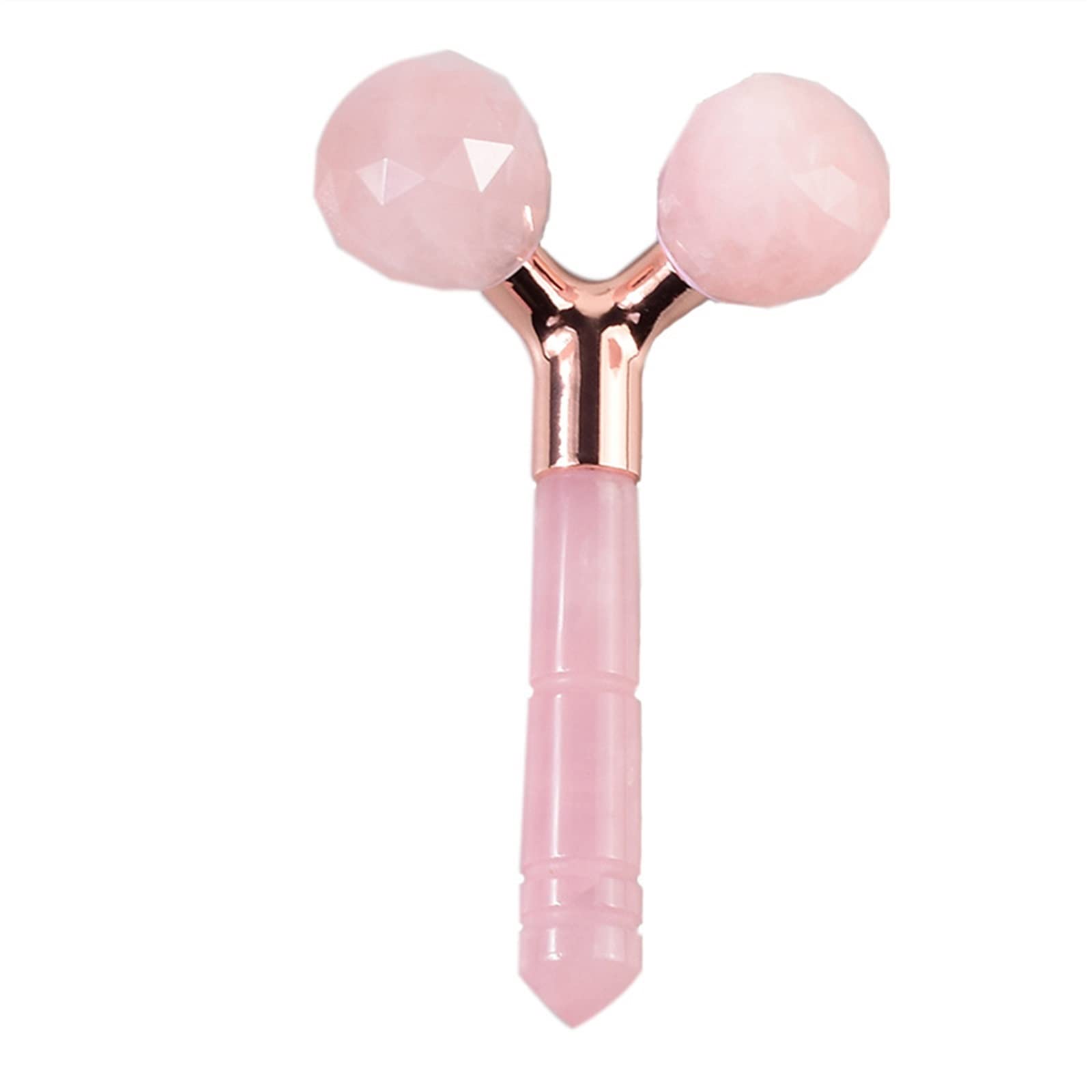 Masażer 3D Rose Quartz masażer do pielęgnacji skóry twarzy rolka do twarzy masażer różowy Jade pielęgnacja twarzy narzędzie wyszczuplające lifting twarzy rolka do masażu Zdrowie i relaks