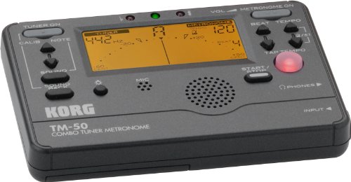 Korg Tm50Bk Instrument Tuner And Metronome, Black #TOP1
