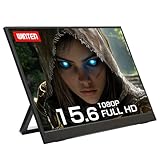 WINTEN モバイルモニター 15.6インチ 1920*1080 フルHD ゲーミングモニター ディスプレイ 外付けモニター 軽量 薄型 ノングレア（非光沢） IPSパネル 内蔵スタンド カバー付 スピーカー内蔵 Switch/PS4/PS5/PC/iPhone/スマホ/USB-C/HDMI/VESA WT-156WP-BK