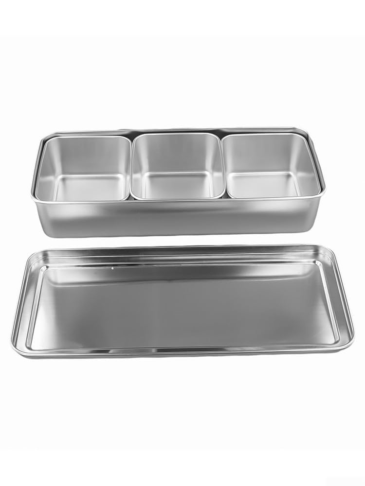 Slish Se Box aus Stahl mit Wellenausführung für mehr Sicherheit, perfekt für Küchennizat und moderne Kochutensilien