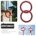 BESPORTBLE 2Pcs Heavy Duty Abs Gymnastics Rings for Pull-up Strength Training Indoor Outdoor Workout Rings for Men and Women Fitness Convenient Sports Equipment for Stretching and Muscle