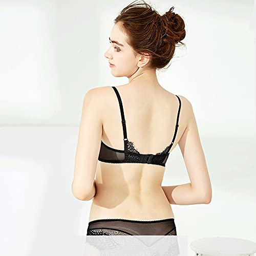 Soutien-gorge brodé non rembourré WENJUN galbe poitrine généreuse 85D