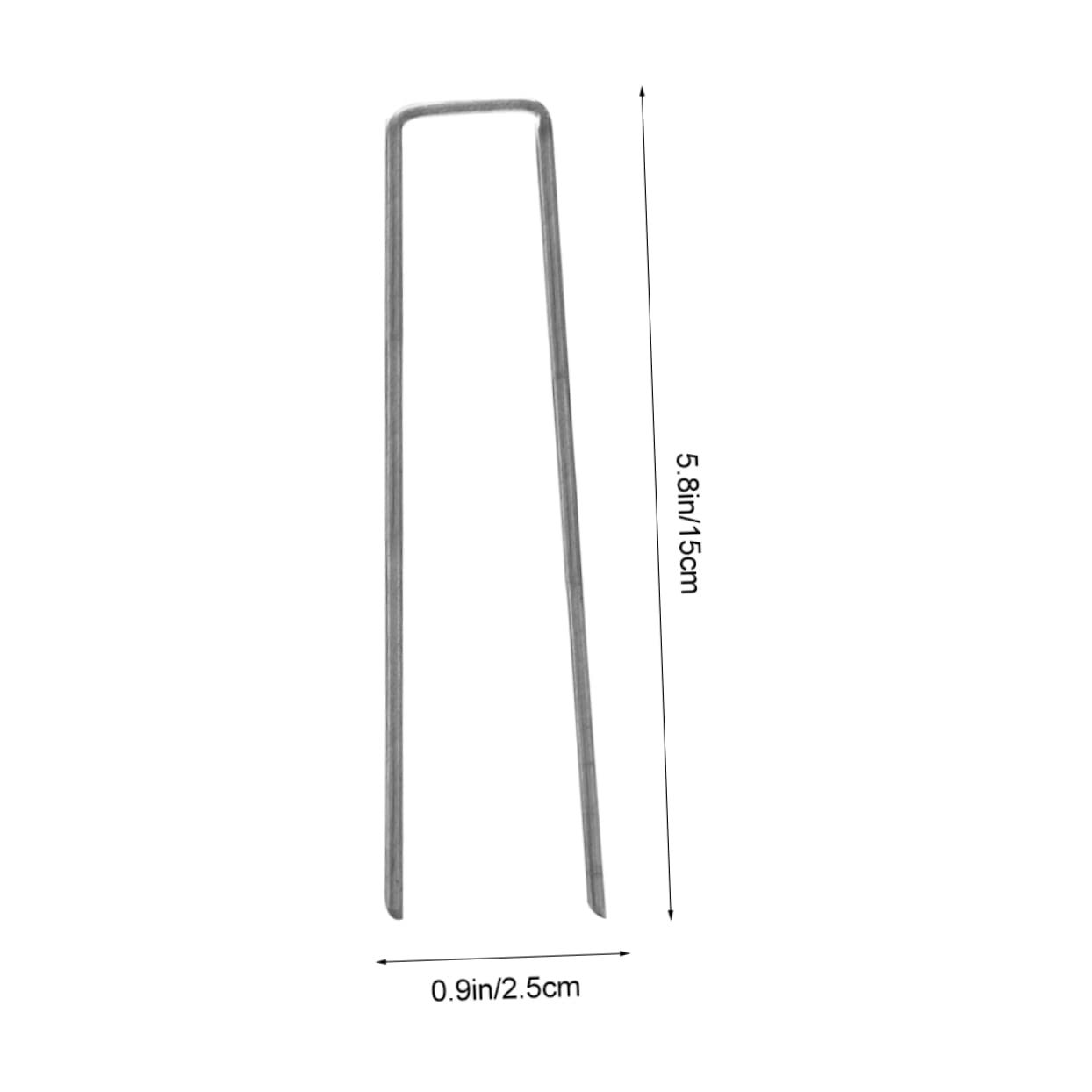 BESPORTBLE 30Pcs Shaped Heavy Duty Garden Stakes for Barrier Fabric Durable Pegs for Securing Ground Cover for Gardening and Camping