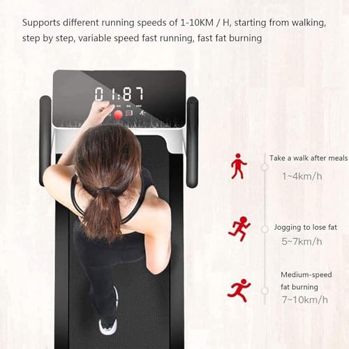 Image of Treadmills, Indoor Foldable Electric Treadmill Fitness Silent Tilting Treadmill HD LCD Sn 1-10Km /H, Magnetic Lock Design