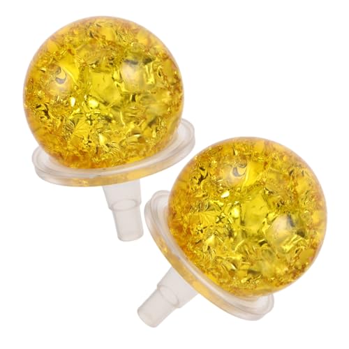 Gatuida 2sets Sfere di Screpolate Piccole Sfere Decorative di Decorative in Vetro Trasparente Sostituzione della della Fontana di per Acquari e Decorazioni da