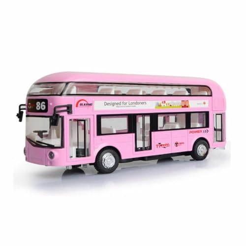 Image of DEOXY Double Decker Toys for Kids Diecast Metal Alloy London Bus Light & Music Open Door Collection Toys for Boy Kids, Yellow