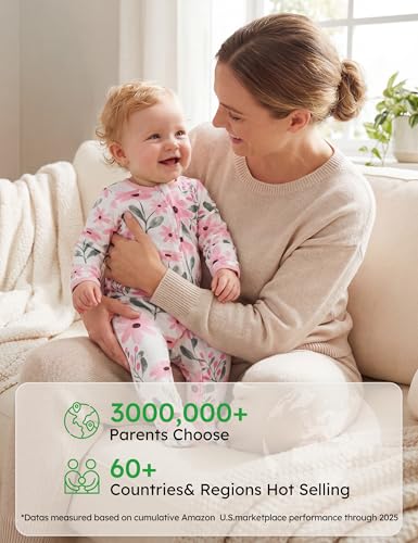 Image of Yoofoss Baby Pajamas 100% Organic Cotton Baby Sleepers for Newborn 0-3 3-6 6-9 Months Boys Girl Clothes 3pcs Footed PJs
