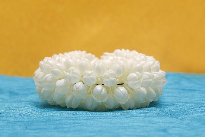 RUBELA Hair Gajra in Artificial Mogra Plastic Flower White Colour for Women and Girls Hair Accessory Set (White) (B0CHW8YSZY) Amazon Price History, Amazon Price Tracker