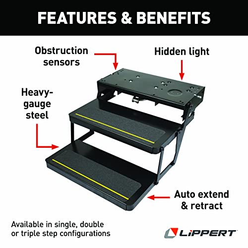 Kwikee 34 Series Electric Step Assembly With Logic Control Unit And Power Switch Kit For Rvs And Travel Trailers #TOP2