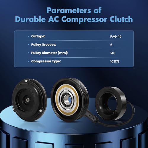 Image of ECCPP AC Compressor Clutch Kit for Jeep Commander V8 4.7L 2008-2010