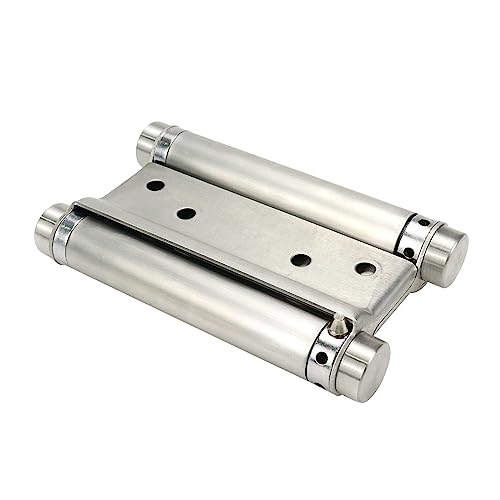 Lc Lictop 4" Heavty Duty Stainless Steel Door Swing Self Closing Double Action Spring Hinges 2Pcs #TOP1