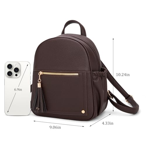 Image of Montana West Mini Backpack Purse for Women Anti Theft Backpacks with Secured Zipper and Tassel