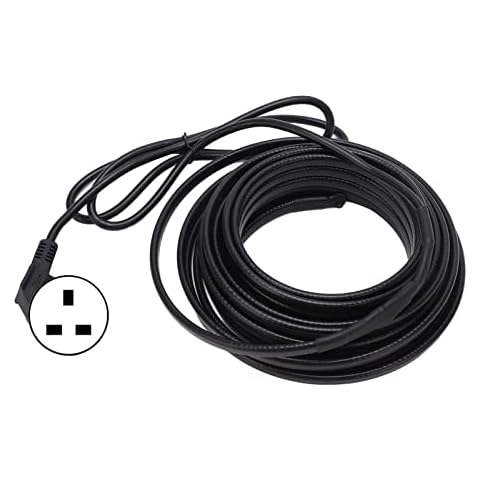 Pipe Heating Cable Self Adjustment Freeze Proof Electric Heat Tape with Explosion Proof Plug 10meter for Pipes, Roof Snow Melting, Gutter Freeze(UK-Plug) Cover