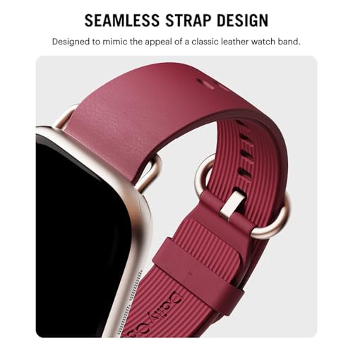 Image of DailyObjects Ellipse Leather Watch Strap Compatible with Apple Watch Series 11 /10 (42mm) | Series 9 /8 /7 41mm, SE3 /SE2 /SE /6 /5 /4 (40mm) | Series 3 38mm -Watch Not Included
