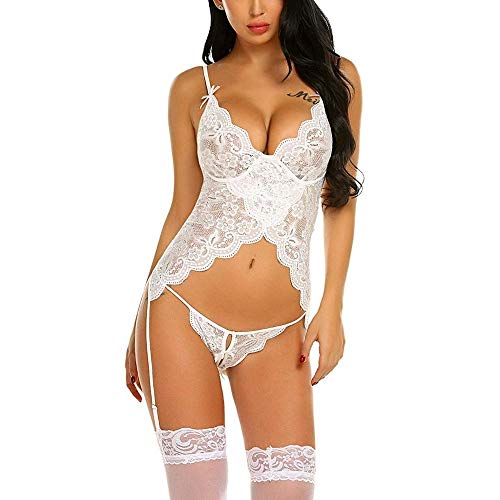 Lingerie sexy femme XXXL pour sublimer les formes ensemble dentelle col V