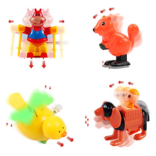 FUNNISM 24 Pieces Assorted Wind-up Toys for Kids Party Favors Children's Birthdays Gifts, Goodie Bags, Prizes