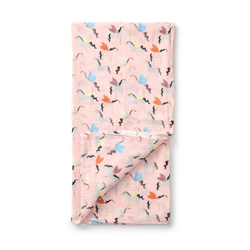Image of Loulou Lollipop Muslin Swaddle Blanket for Baby Boy & Baby Girl - Soft Breathable Muslin Wrap, 47 inchx47 inch Receiving Blanket for Newborn & Toddler - Unicorn Ballet