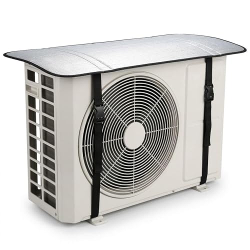 Image of Split AC Outdoor Unit Cover | 16 x 37 inch Heat Insulated AC Cover for 1 Ton, 1.5 Ton and 2 Ton | Waterproof, Dustproof & Heat Resistant Insulation Sheet | UV Resistant Heat Protector