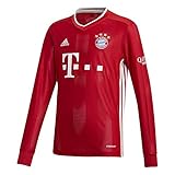 taglia 152 164 Langärmelig adidas Kinder 20/21 FC Bayern Home Jersey Longsleeve Trikot Langarm, Fcbtru, 176