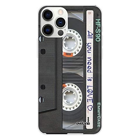 Case for 6.1-Inch iPhone 12/12 Pro, Cassette Tape Design Cover