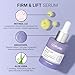 goPure Actives Firm & Lift Serum - Anti-Aging Serum with Retinol for more Smooth, Even-Texture and Glowing Skin, and Antioxidant Bakuchiol for Collagen Support and Firmer-Looking Skin - 1 fl oz