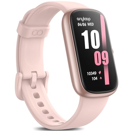Fitness Watch for Men Women, 24/7 Heart Rate/SpO2/Sleep Monitor Watch, Fitness Tracker with Calorie Step Counter Pedometer, IP68 Waterproof Smart Watches for iPhone Android (Dreamy Pink)