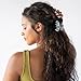 Small Blue Hair Clip for Women, France Luxe Sm Couture Claw Clip, South Sea Faux Shell, Strong Grip, Lightweight Comfort, Damage-Free French Design, Ideal for Half-Up Style