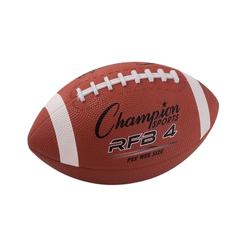 Champion Sports Rubber Football – Durable All-Weather Football with Enhanced