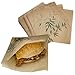 Tocnvoe - 100 pcs Papel Antigrasa para Alimentación, Gris, Durable, Resistentes a la humedad y Grasas, Bolsa de Papel para Bocadillo, Hamburguesas, Snacks, 19X17 cm, Patrón Bambú