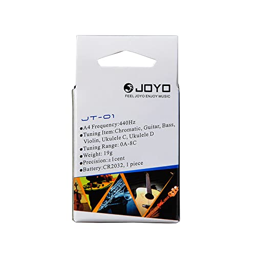 Joyo Guitar Tuner Clip On Digital Electronic Tuner For Guitar, Bass, Ukulele, Violin, Mandolin, Banjo Acoustics Calibration Tuner (Jt-01 White) #TOP3