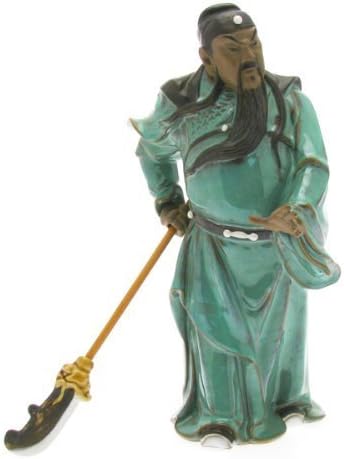 Shiwan Earthenware - Kwan Ti - God of War & Protector of Evil (light green)