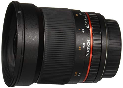 Rokinon 16M-C 16mm f/2.0 Aspherical Wide Angle Lens for Canon EF Cameras