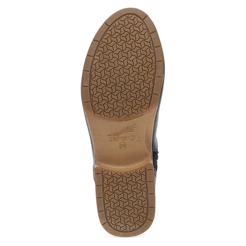 Image of Dansko Monique Women's Equestrian-Inspired Ankle Bootie -Leather & Suede Low-Heel Boot with Classic Hardware and All-Day Comfort & Support