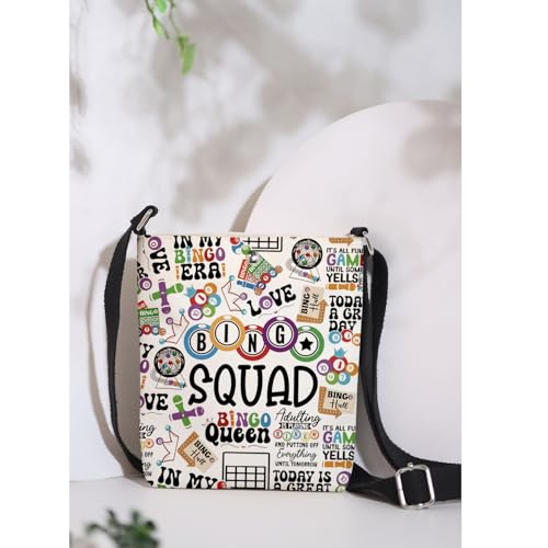 MAOFAED Board Game Squad Crossbody Bag, Board Game Player Gift, Bachelorette Party Favor, Game Lover Gift (bingosquad)3