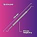 Staleks Pro Pedicure Curette Expert 20 Type 2 – Professional Double-Ended Pedicure Tool Ingrown Nail & Callus Remover Stainless Steel Ergonomic Grip Corrosion Resistant