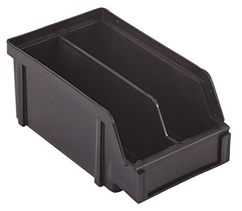 LEWISBins+ PB20-XXL ESD-Safe Part Bins with Divider, Black, 7.0