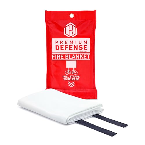 Image of Premium Defense Fire Blanket, Emergency Fire Blanket, Fire Extinguisher, Flame Suppression, Fiberglass