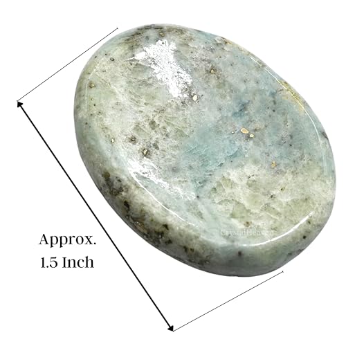Image of Crystal Heaven Certified Hackmanite Thumb Worry Pebbles Stones For Anxiety Stress Relief Massage - Aaa Grade Original Healing Gemstone Agate Rubbing Stone For Yoga Meditation Spiritual Reiki Feng Shui