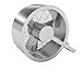 Stadler Form Desgin-Ventilator Q, hochwertig gefertigt aus Aluminium/Edelstahl mit 3 Leistungsstufen, 40 Watt, silber