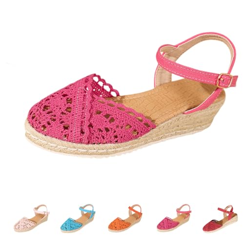 Sandales plateforme rose en maille taille 36 avec talon compensé