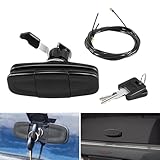 Bonbo Black Twist Handle Kit 113436 Topper Tonneau T-Handle, for Leer 100XQ 100XL 100XR TSC700 Truck Cap, 2 Keys Included
