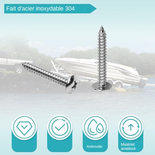 Tampons bunk slicks remorque de bateau en polymère haute densité durable - 7