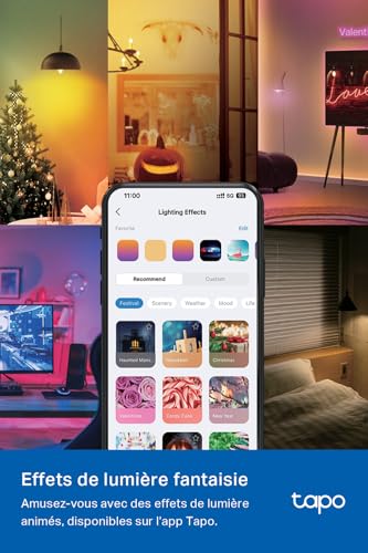 Ampoule LED E14 Multicolore Tapo L430C Connectée WiFi Pack de 4 Dimmable 40W